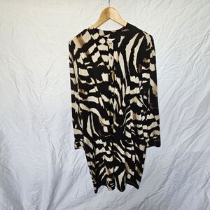 Calvin Klein Black Long Sleeve Dress Night Out